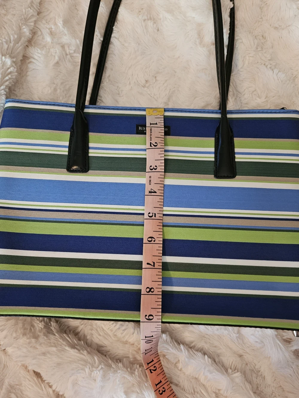 kate spade✨️Striped Tote Bag in Blue & Green